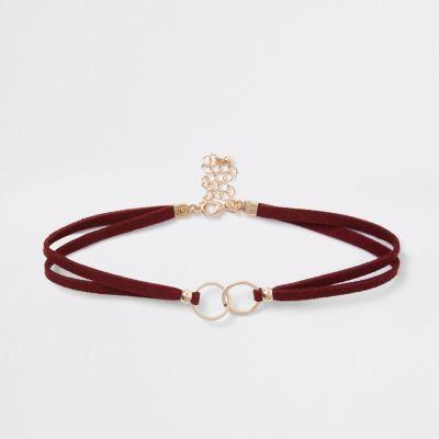 River Island Womens Interlink Circle Choker