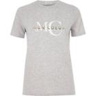 River Island Womens 'mon Coeur' Print Fitted T-shirt