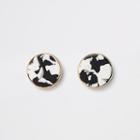 River Island Womens Gold And Silver Color Circle Stud Earrings