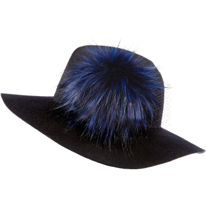 River Island Womens Pom Pom Fedora Hat