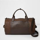 River Island Mens Brown Panel Holdall