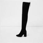 River Island Womens Faux Suede Over-the-knee Boots