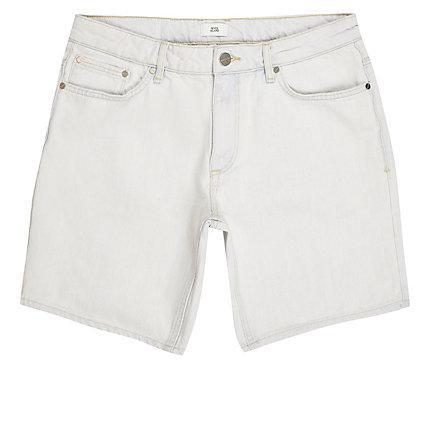 River Island Mens Dylan Washed Slim Fit Shorts