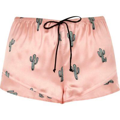 River Island Womens Cactus Print Pajama Shorts