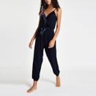 River Island Womens Wrap Front Pajama Jumpsuit