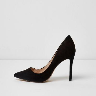 River Island Womens Wide Fit Pointed Court Shoes