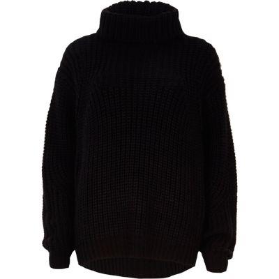 River Island Womens Chunky Roll Neck Fisherman Jumper