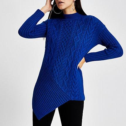 River Island Womens Bright Long Sleeve Cable Knitted Jumper