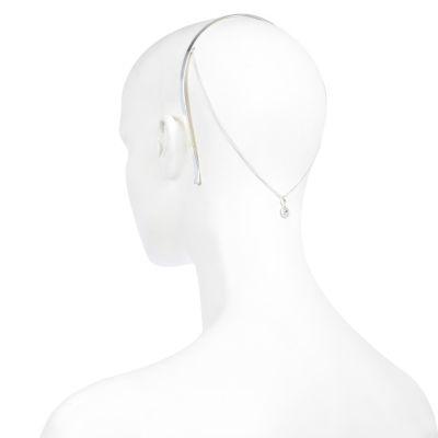 River Island Womens Silver Tone Chain Back Hairband