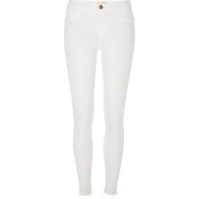 River Island Womens White Denim Molly Jeggings