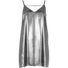 River Island Womens Silver Strap Back Cami Dress