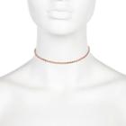 River Island Womens Rose Gold Tone Slim Chain Choker Necklace