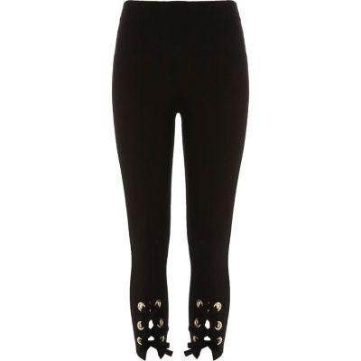 River Island Womens Petite Lace-up Leggings