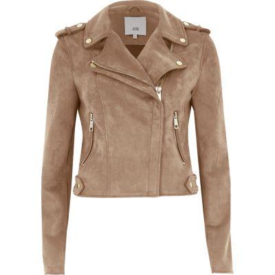 River Island Womens Dark Biker Jacket