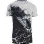 River Island Mens White Winter Landscape Muscle Fit T-shirt