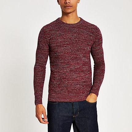 River Island Mens Superdry Knit Crew Neck Jumper