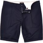 River Island Mensnavy Smart Linen-blend Shorts