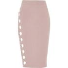 River Island Womens Cut Out Studded Pencil Skirt
