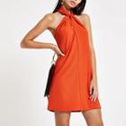 River Island Womens Wrap Neck Mini Bodycon Dress