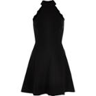 River Island Womens Lace Trim High Neck Skater Dress