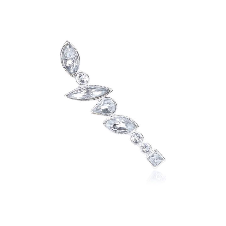 River Island Womens Silver Tone Embellished Ear Topper Cuff
