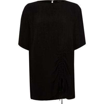 River Island Womens Ruched Drawstring Oversized T-shirt