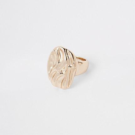 River Island Womens Gold Tone Chunky Ring