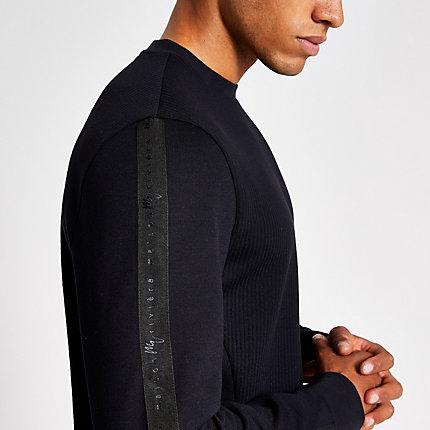 River Island Mens 'maison Riviera' Textured Sweatshirt