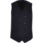 River Island Mens Double Breasted Vest