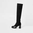 River Island Womens Over The Knee Ribbed Sock Boots