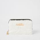 River Island Womens Faux Fur Zip Around Purse