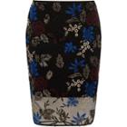 River Island Womens Plus Floral Embroidered Pencil Skirt
