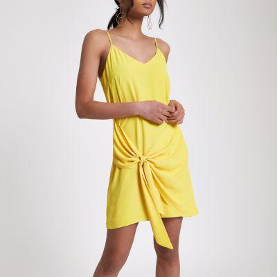 River Island Womens Tie Front Cami Slip Dress