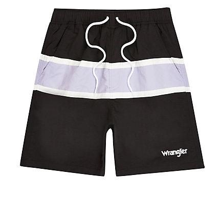 Mens Wrangler Stripe Swim Trunks