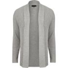 River Island Mens Cable Knit Open Front Cardigan