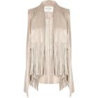 River Island Womens Faux Suede Fringed Jacket