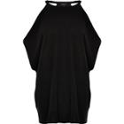 River Island Womens Knit Cold Shoulder Batwing Top