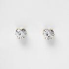 River Island Womens Crystal Stud Heart Stud Earrings