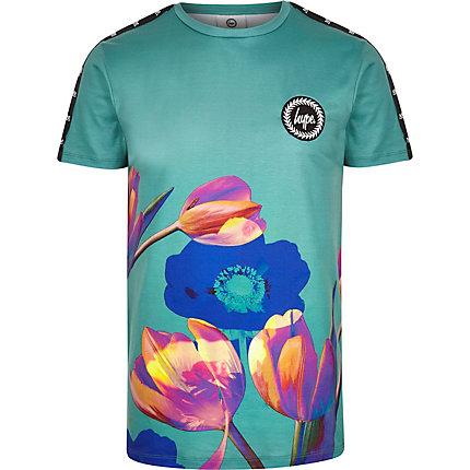 Mens Hype Flower Print T-shirt