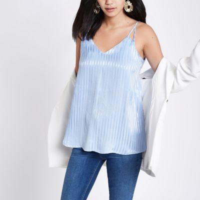 River Island Womens Stripe Split Strap Cami Top