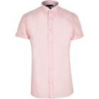 River Island Mens Short Sleeve Slim Fit Shirt