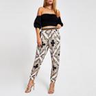 River Island Womens Print Peg Leg Pants