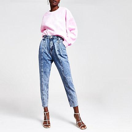 River Island Womens Acid Barrel Jeans