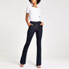 River Island Womens Dark Denim Bootcut Utility Jeans