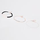 River Island Womens Gold Tone Sueduette Bracelet Multipack