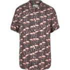 River Island Mens Flamingo Print Shirt