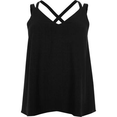 River Island Womens Plus Cross Back Double Strap Cami Top