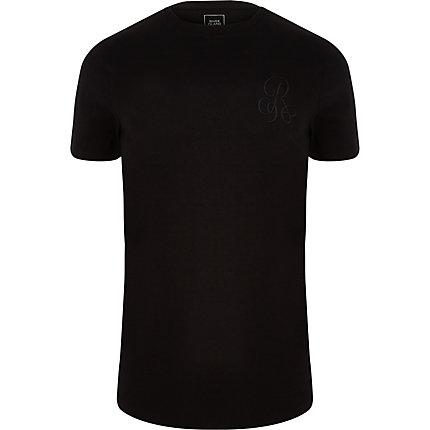 River Island Mens 'r96' Muscle Fit Crew Neck T-shirt
