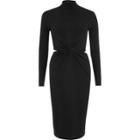 River Island Womens Turtleneck Cut-out Column Dress