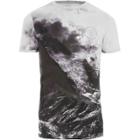 River Island Mens Big And Tall White Landscape Print T-shirt